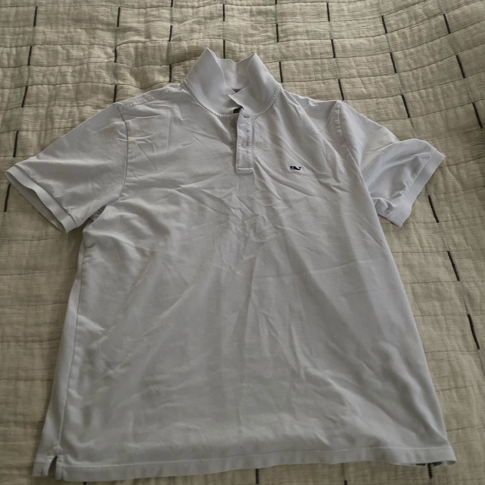 Vineyard vines men’s white polo L